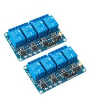 4ช่อง Dc 5โวลต์โมดูลรีเลย์ด้วย Optocoupler สำหรับ A Rduino Uno R3เมกะ2560 1280 Dsp Arm Pic Avr Stm32ราสเบอร์รี่