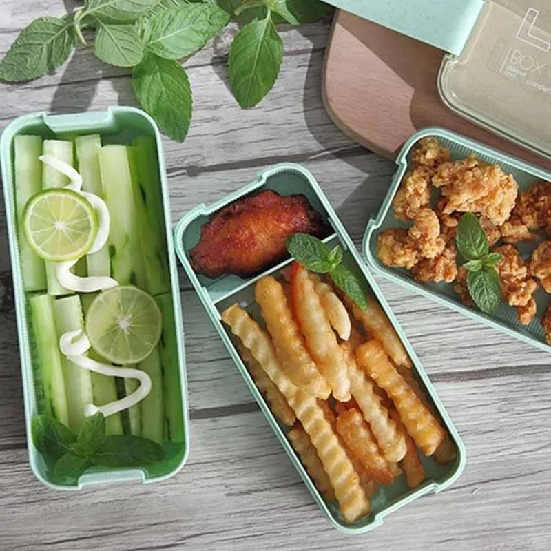 1pc Portable Bento Box, 3-layers Lunch Box, Food Storage Tableware