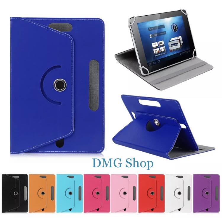 Universal 7'' blue Free Stylus Pen Mobile Stuff Universal 360° Rotational Colourful Various PU Leather Stand Case Cover Fits All 7 Inch Android Tablets tab devices 