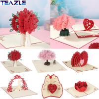 TEAZLE 1Pcs วันครบรอบ คริสต์มาส ของขวัญ การ์ดอวยพร พร้อมซองจดหมาย อุปกรณ์งานเลี้ยง วันวาเลนไทน์ การ์ดอวยพร คำเชิญงานแต่งงาน การ์ดขอบคุณ