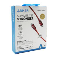 Anker สายไฟฟ้า + สาย USB-C III สายเชื่อมไฟ0.9เมตร Type-C สายชาร์จได้รับการรับรอง MFi สำหรับแอร์พอตสำหรับไอโฟน Pro