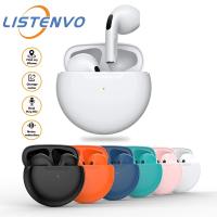 Air Pro 6 TWS Wireless Headphones 8D stereo HiFi Earpiece With Mic Tws Bluetooth Earphone Noise cancle Earbuds For all phone