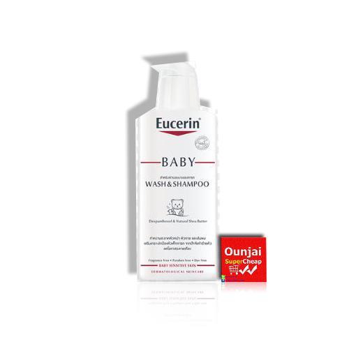 Eucerin Baby Wash &Shampoo 400ml  ยูเซอริน เบบี้ บาธ&แชมพู