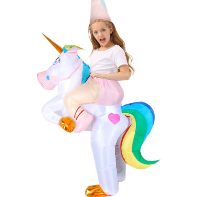 Purim Unicorn Inflatable คอสตูมสำหรับผู้ใหญ่เด็กฮาโลวีน Cosplay Carnival Costume Anime Mascot บทบาทเล่นตลก Disfraz