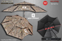 (พร้อมส่ง)ร่มสนาม ตกปลา ชิงหลิว 2 ชั้น รุ่นพิเศษลายพราง REALTREE Grassland (2.2ม. 2.4ม.และ 2.6 ม /2ท่อน/ปรับคอสปริง)รุ่นใหม่คุณภาพดีกกว่าเดิม