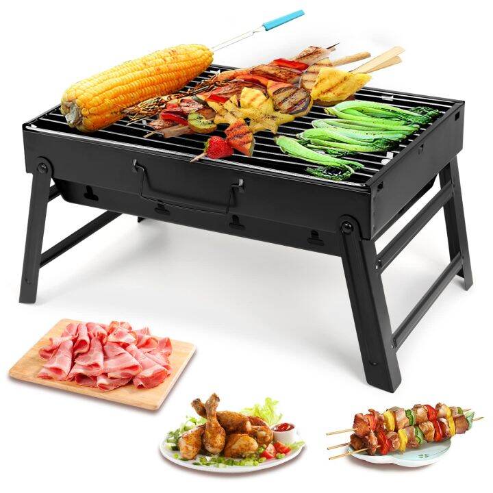 Original stainless steel portable folding charcoal bbq grill for ...