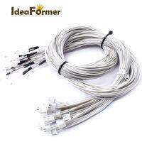 +【】 3D Printer Parts NTC Thermistor Temperature Sensor 3950 1% Line100 &amp; 150Cm 100K With XH2.54 Terminal White 2P Terminal Connector