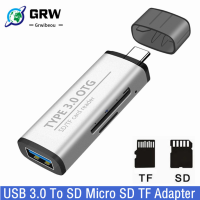 USB Card Reader 2 In 1 Type C USB 3.0ถึง SD Micro SD TF Adapter สำหรับแล็ปท็อปศัพท์ OTG Cardreader Smart Memory SD TF Card Reader