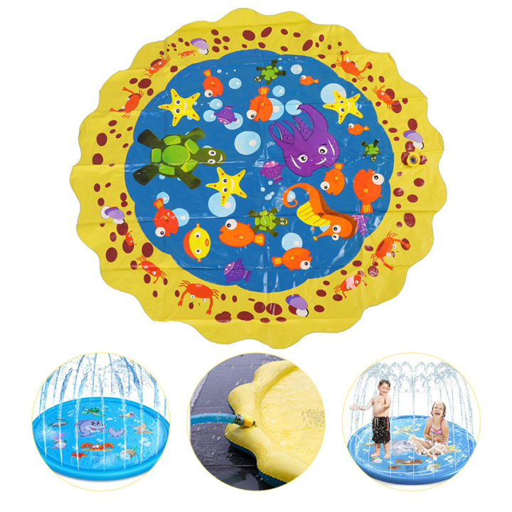 100-150-170-เซนติเมตรฤดูร้อนเด็กเกมน้ำเล่นจ้าเด็กกลางแจ้งสาดเสื่อสำหรับเด็กเกมสระว่ายน้ำของเล่นโรยสาดน้ำของเล่น