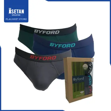 Byford 3pcs Men's Hipster Briefs, Cotton Elastane