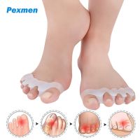 ♚✽ Pexmen 2/4/8Pcs Gel Toe Separators Restore Toes to Original Shape Toes Corrector Spacers for Bunions Overlapping and Blisters