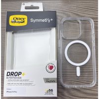 OtterBox SYMMETRY Series + เคสใสต้านเชื้อแบคทีเรียพร้อม MagSafe สำหรับ IPhone 14 Pro Max IPhone 14pro 14 Plus 14 13 Pro Max 13 Pro 13 12 Pro Max 12 Pro 12เคสใส