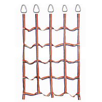 250kg Outdoor Children Climbing Net Rainbow Ribbon Net Physical Training Climbing Net Child Playground Swing Hanging Step Ladder