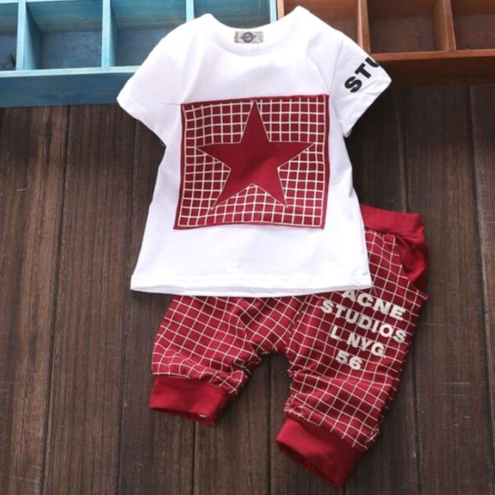 2021-hot-sale-baby-boy-clothes-summer-children-39-s-clothes-suit-t-shirt-pants-suit-star-print-clothes-newborn-sports-suit