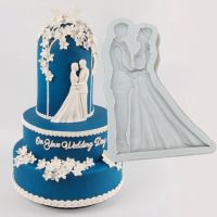 The Bride And Groom Molds Fondant Cake Decorating  Silicone Molds  Sugarcrafts Chocolate Baking Tools for Cakes Gumpaste Form Bread Cake  Cookie Acces