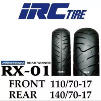 ยางนอก IRC Road Winner RX-01 เบอร์ 110/70-17,140/70-17 TL For M-Slaz, CBR150, R-15