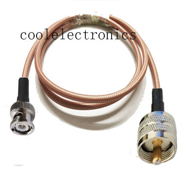 RG142 UHF PL259 Male to BNC Male RF Crimp Coax Pigtail Connector Cable 10/15/20/30/50CM 1/2/3/5/10M