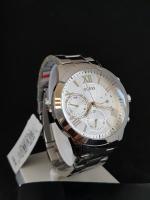 นาฬิกาข้อมือผู้หญิง GUESS Solar Silver Tone Stainless Steel Bracelet Multifunction Ladies Watch W107