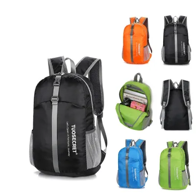[COD] New travel folding bag can accommodate nylon ultra-light outdoor leisure backpack