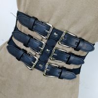 【CW】 Wide Elastic Corset Female Waist Big Size Belts Punk Stretch Cummerbunds Goth Waistband New