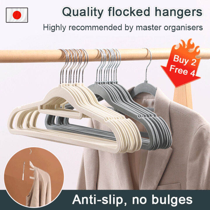 Acurve Clothes protecting flocked hangers Lazada