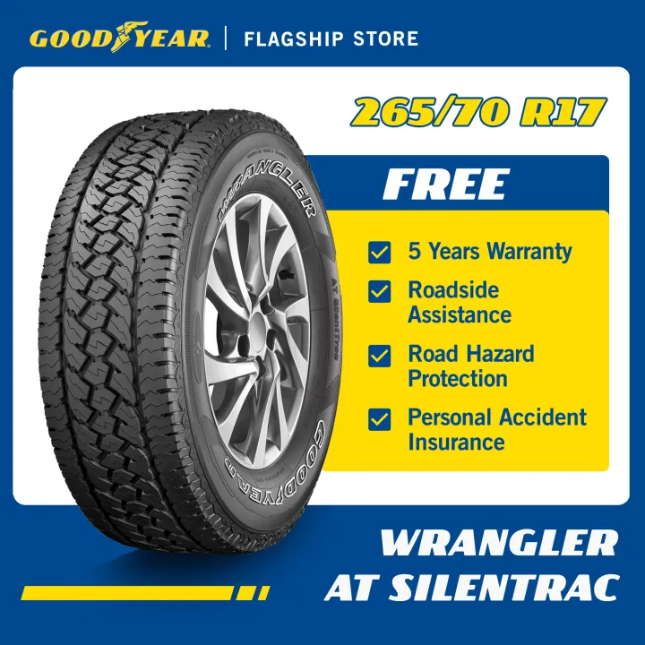 Goodyear 265/70R17 Wrangler All Terrain Silenttrac OWL Tire (Worry Free  Assurance) - FJ Cruiser / RAM 1500 [E-Ticket] | Lazada PH