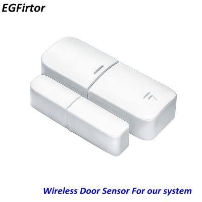 【LZ】♟∏  1Pairs Security 433MHz Wireless Magnetic Contact Sensor Door Window Sensor Detector With Sticker For Our Burglar Alarm Kits