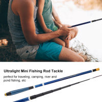 [คันเบ็ด]Outdoor Ultralight Mini แบบพกพาคาร์บอนไฟเบอร์ Casting Telescopic Fishing Rod Tackle Accessory