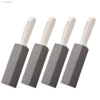 ♨❒✙ 4pcs Home Remover Pumice Stone Stains Plastic Gray Kitchen Toilet Brush Hanging Tiles Cleaning Tool Practical With Handle