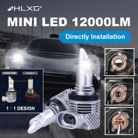 HLXG Newest 1:1 Size H7 Mini LED Headlight H11 H4 Car Bulb Wireless 9005 9006 HB3 HB4 H8 6000K White Auto Fog Lights