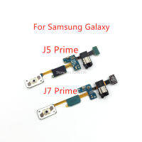 เมนู Butang 1หน่วย Kembali Kabel เซนเซอร์ยืดหยุ่นได้หูฟังเสียงสำหรับ Samsung Galaxy J5 Prime G570 J7ดีที่สุด Ganti G610 Ganti