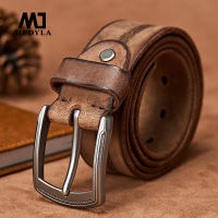 MEDYLA Men Belt Alloy Pin Buckle Advanced Leather Belts Jeans Casual Original Cowhide Waistband Youth belt Handmade MD567