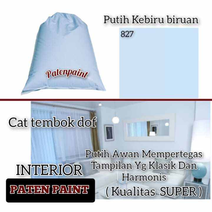 CAT TEMBOK 1KG / CAT TEMBOK PUTIH KEBIRU BIRUAN / CAT TEMBOK SUPER