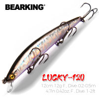 BEARKING 12ซม.12G Crankbait เหยื่อล่อปลาแครงก์ปลอมเหยื่อแข็ง Slim ปลาซิวเหยื่อตกปลาเหยื่อตกปลา