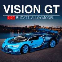 1:24 Bugatti Vision Gt รถโลหะอัลลอยรุ่นหล่อและของเล่นยานพาหนะรถยนต์รุ่นจำลองสูงขนาดเล็กขนาดเด็กของเล่นของขวัญ