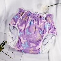 Free Shipping FUUBUU2215-Purple Butterfly-L Snow White Adult Diaper/ incontinence pants/ diaper changing mat/Adult baby