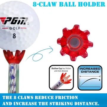 Step Down Golf Ball Holder With Plastic Tees - Perfect Golf