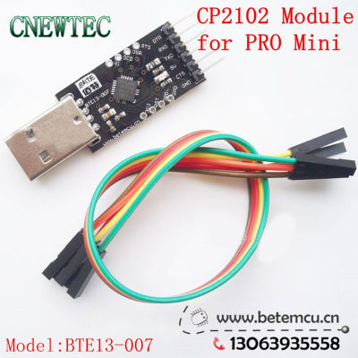 【Worth-Buy】 5ชิ้น Cp2102สายแปลงซีเรียล Usb 2.0เพื่อ Ttl โมดูล6pin Uart สำหรับ Bte13-007 Pro Mini