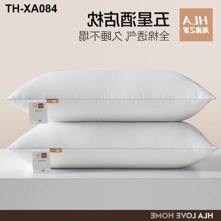 hailan-หมอนกำมะหยี่ขนผ้าฝ้ายหมอนโรงแรมหลักคู่ของนักเรียนหอพักชายที่บ้านเพื่อช่วยในการนอนหลับและปกป้องกระดูกสันหลังส่วนคอ