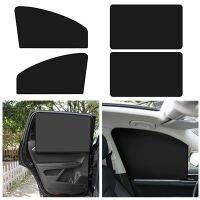 【LZ】hjd319 Car Magnetic Sun Shade Cover Side Window Sunshade UV Protection Black Curtain Mesh Full Blackout Blackout Film Car Accessories