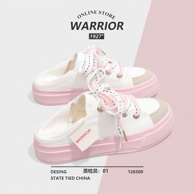 【Hot Sale】 Pull back cherry blossom powder lazy slip-on shoes womens 2023 spring and summer new fashion all-match casual half-slippers