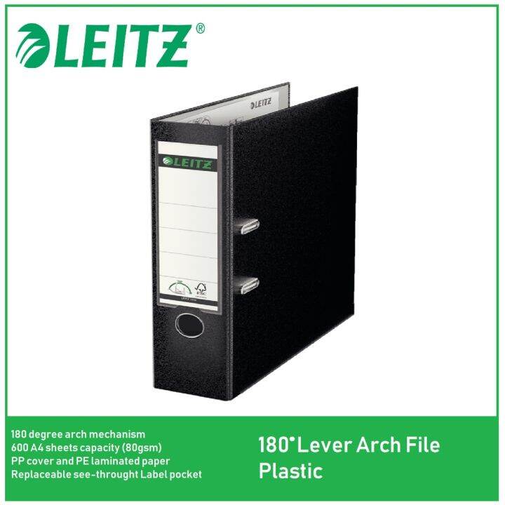 Leitz 1010 Plastic Lever Arch File 80mm Spine A4 - MADE IN EUROPEzaK ...