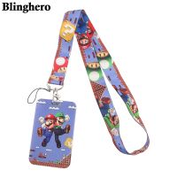 CB166 Cartoon Game Keychain Neckband Lanyard USB ID Card Badge Holder Mobile Belt Lanyard Cell Phone Accessories Phone Charms