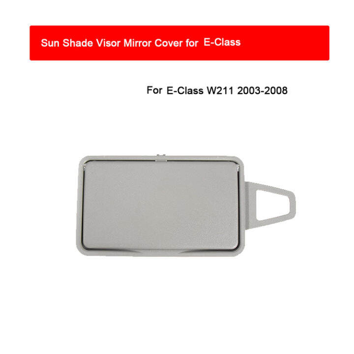 Gray Car Sun Visor Shade Makeup Cosmetic Mirror Cover for Mercedes Benz