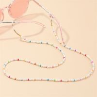 Bohemian Style Colorful Beads Eyeglasses Chain Handmade Holiday Style Sunglasses Chain Glasses Hanging Neck Chain Cord Holder
