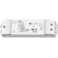 1CH * 15A 12-48VDC CV ตัวควบคุมไฟ LED V1-L Push-Dim สำหรับสีเดียว5050แถบไฟ Led แบบ SMD 3528