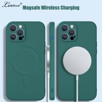 [Chaoke digital branch] เคสชาร์จไร้สาย Magsafing หรูหราสำหรับ iPhone 14 Pro Max 13 12 Mini 11 X XR XS 7 8 14 Plus ฝาครอบป้องกันกล้องแม่เหล็ก