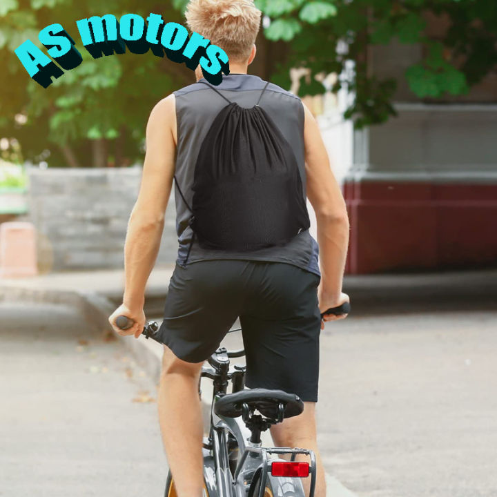 หมวกกันน็อคความจุขนาดใหญ่น้ำหนักเบากระเป๋าหูรูดกระเป๋าเป้กันน้ำสำหรับรถจักรยานยนต์กีฬาวิบาก
