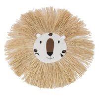 Cartoon Lion Hanging Decorations Thread Weaving Animal Head Ornament Kids Room Wall Home Accessory Type