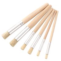 6 Pcs Multi-purpose Stencil Paint Brush Artist Paint Brushes Soft Anti-Shedding Paint Brush for Student Acrylic Paint Cups  Mugs Saucers